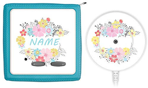 TheSmartGuard Schutzfolie passend für die Toniebox und Ladestation| Folie Sticker | Blumen mit Name personalisiert