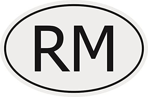 U24 Aufkleber Autokennzeichen RM = Madagaskar Autoaufkleber Sticker