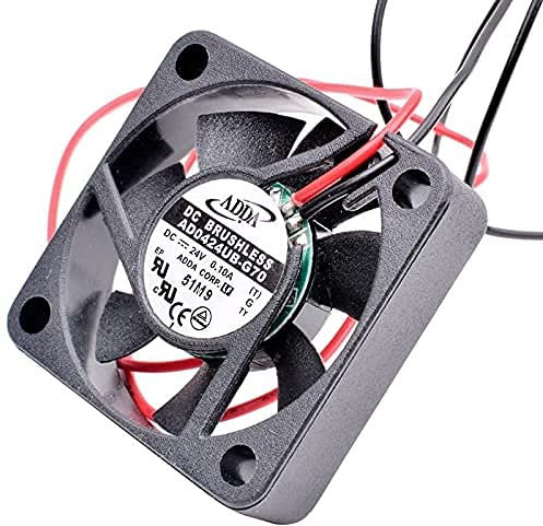 Zyvpee® Ventilateur de refroidissement 40 mm AD0424UB-G70 24 V 0,1 A 2 fils 4 cm 40 x 40 x 10 mm