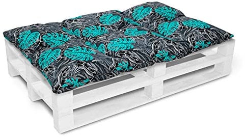 Amilian Palettenkissen 120 x 80 Sitzauflage Sitzkissen für Europaletten Palettensofa Palettenmöbel Balkon Kleine Couch Outdoor Sessel oder kleines Sofa für Jugendzimmer