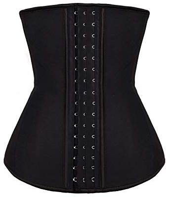 MILAX Waist Trainer Damen Korsett Taillenformer Damen Korsage Korsett Shapewear Waist 4 Stahlknochen Latex Korsett Taillenmieder Unterbrust Bauchweg Corsage