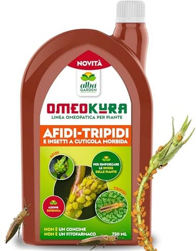 Albagarden - Insetticida Afidi Per Piante Naturale - Preparato Sistemico Omeopatico Per La Difesa E Rinforzo Delle Piante Contro Insetti Afidi Tripidi Pidocchi Per Orto, Giardino, Bonsai Da 750 ml