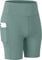 COTOP Radlerhose Damen Kurz, Tights Laufhose mit Tasche, High Waist Leggings Shorts Sommer, Blickdicht Elastisch Sporthose Kurze für Yoga/Fitness/Jogging/Radfahren/Biker(Grün S)