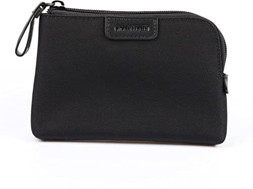 SMARTHAIR Porte-monnaie en nylon pour femme, Noir , S, Pochette pour pièces