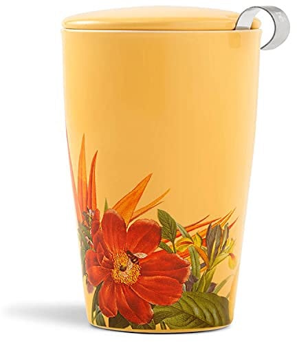 Tea Forte Kati Cup Paradis Keramik-Tee-Ei Tasse mit Teesieb und Deckel zum Ziehen von losem Tee