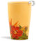 Tea Forte Paradis Double-Walled Ceramic Kati Cup with Removable Stainless Steel Infuser Basket and Lid, Steeps 12 oz Loose Leaf Tea, Lid and Cup Dishwasher & Microwave Safe