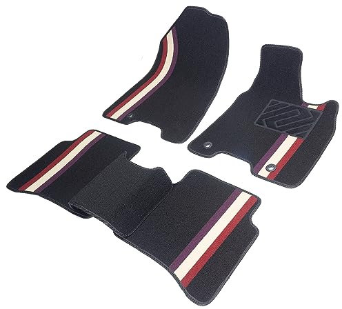 Crokomat Automatten passend für Kia Sportage 2017–2021 QL maßgeschneiderte Deluxe-Auto-Fußmatten für 4. Generation 2017 2018 2019 2020 2021 Velours-Teppich mit Gummi-Rückseite, Set mit 5 Stück,