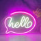 Hallo Neonlicht,Hallo Leuchtreklame USB- oder Batteriebetrieben LED Hallo Neonlicht Geeignet für Schlafzimmer, Party, Bar, Festliche Weihnachts-Halloween-Dekoration Neonlichter