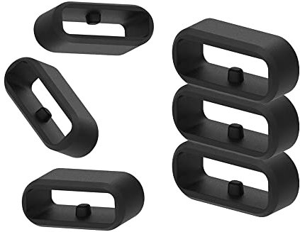 RuenTech 6er-Pack Verschlussringe kompatibel mit Fitbit Versa 4/3/2/Lite/Versa/Sense/Sense 2, Silikon ersatz Uhrenarmband Schlaufe Retainer