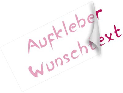 Aufkleber selbst gestalten Schriftzug Aufkleber Wunschtext Sticker selbst gestalten Autoaufkleber ab 10cm bis 100cm #008