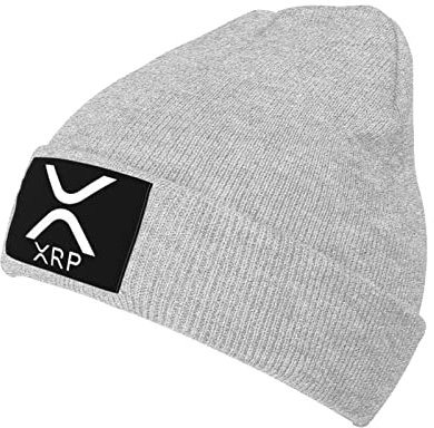 YINGD Strickmütze Xrp Ripple Weiche Beanie Mütze Wintermütze Unisex für Männer Frauen Grau, #783, One size