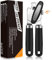 OGIMA Can Opener Manual, Stainless Steel Tin Openers, Effortlessly Open Cans with Heavy-Duty Manual Can Opener - Smooth Edges and Comfortable Grip for Work，Kitchen(Black)