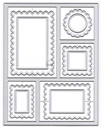 DzIxY Verschiedene Graphics Border Lace Metall-Stanzformen für Kartenherstellung, Prägepapier, Stanzformen, Sets, Album, Scrapbooking, Vorlagen, Schablonen, Aufbewahrungstaschen