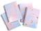 FNLLC A5 Reliure de Cahier à Spirale（160Pages） Bloc-notes étanche Ligné Journal Notebook，Hardcover，Facile à Transporter 4 Pack-Stars