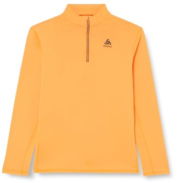 Odlo Herren Langarm Shirt mit halben Reißverschluss Berra, Oriole, S
