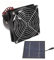 Kit de Ventilador de Panel Solar de 50 W, Ventilador de Escape Alimentado por Energía Solar, Ventilador de Escape de Ventana de Panel Solar Impermeable para Gallinero,