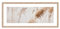 artissimo, Design-Edition, gerahmtes Design-Poster im Panorama-Format, 71x30cm, PE6628-ER, Gräser: Pampas-Gras, Bild mit Rahmen länglich, skandinavisches Design, Wand-Deko weiß beige