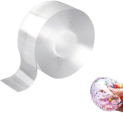 Blasenband, Nano-Blasenband,Nano-Klebeband, Magisches Nanotape,Blasenband Tape Bubbles,Mit Stroh,DIY Nanoband Craft Kit für Erwachsene Kinde,Party bevorzugt Spielzeug,3cm*3m*1mm