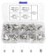 YIXISI 320 PCS M3/M4/M5/M6 Non-Insulated Fork Terminals Kit, Tin Plated Copper Fork Lug Crimp Cable Connectors, AWG 22-16 16-14 14-12