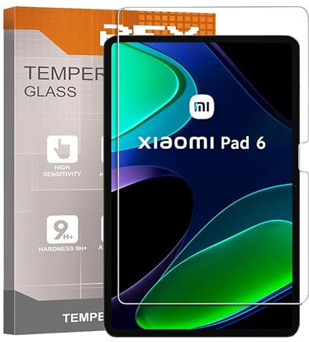 REY 2 x Screen Protector for Xiaomi Pad 6 Max 14 Inches, Premium Tempered Glass, Tablet
