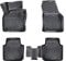 fussmattenprofi.com 3D Gummimatten Set für VW Tiguan ALLSPACE Baujahr ab 2016 | Extra Hoher 5cm Rand Allwetter Auto Fussmatten I TPE Geruchlos rutschfest Fußmatten Zubehör