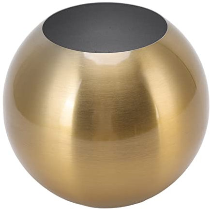 Runde Blumenvase, Goldfarbene/Schwarze Blumen-Kugelvase, Stilvolle Blumenvasen aus Edelstahl, Dekorative Vase Tafelaufsätze bei Hochzeiten, Partytischen, ESS- oder