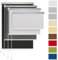 Rettika® Verdunkelungsrollo ohne Bohren, für Fenster, Breite 130 cm, Höhe 220 cm, Weiß Farbe, Klemmfix Montage, Jalousien Fenster, Fenster rollos für innen, Klemmrollo
