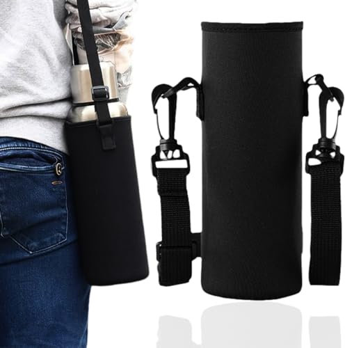 JEYORZY 1 Pièce Housse Néoprène pour Bouteilles Isothermes - Étui de Transport pour Gourde, Housse de Bouteille d'eau en Néoprène, Protégez et Gardez Vos Boissons Chaudes ou Froides