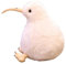 Kiwi Vogel Plüschtier, Kuscheltier Pelzige Kiwi Plüschpuppe, Flauschig Wie Echter Vogel, Umarmt Spielzeug für Kinder Wohnkultur Kinder (30 cm,Weiß)
