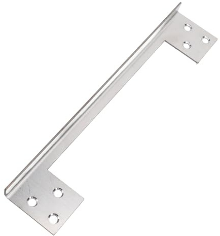 Stainless Steel Door Latch Guard Plate for Home Security, Prevents Door Pry or Kick Open, Easy Installation with Reversible Design, Door Latch Protect Plate, Made of Stainless