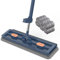 Agwuoetr Trapeador para Limpieza de Pisos Trapeadores Exprimibles Manos Trapeador Giratorio de Microfibra para Limpieza del Hogar Escobas para Lavar Pisos, Azul Marino