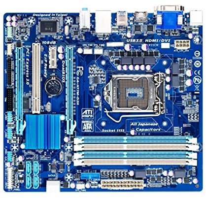 XYYZXKL Placas Base de Ordenador Placa Base Ajuste para Gigabyte GA-H77M-D3H H77M-D3H Socket de la Placa Base LGA 1155 para H77M H77 PCI-E 3.0 Mainboard Original de Escritorio