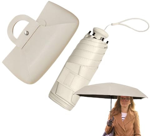 Glugahrif Paraguas De Viaje Resistentes Al Viento - Sombrilla Plegable Protectora Solar - Sombrilla Impermeable Ligera Para Senderismo Conciertos Camping Eventos Al Aire Libre