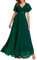 FUPODD Kleider Damen Sommer Abendkleid Elegant Festlich Maxikleider Abiballkleid Festtagskleider Trauzeugin Kleid Cocktailkleider Festkleid Brautmutterkleider Petticoat Kommunionkleider Maxi Kurzarm