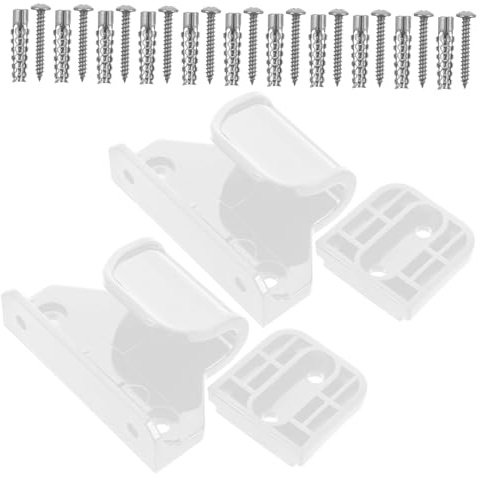 RORPOIR Ersatzteile Satz Babygitter Zubehör Innenbereich Einziehbar Sicherheitsbeschläge Halterungen Schrauben Schwarz Treppenschutz Türrahmen