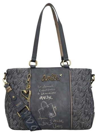 Anekke Schultertasche Umhängetasche Boutique Tote Bag Multicolor dunkelblau