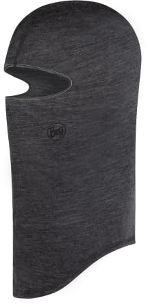Buff- Balaclava Merino Lightweight Multifunktionaler Schal aus 100% Merinowolle, Wandern, Outdoor, Nachhaltig, Leicht, Schlanke Passform Männlich Weiblich Einheitsgröße Grau