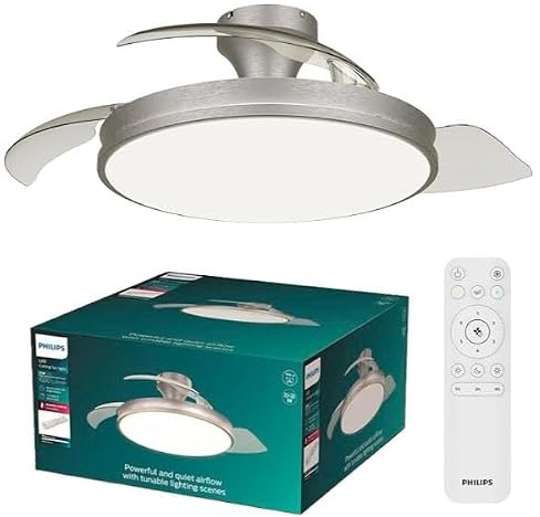 PHILIPS BLISS DC FAN CEILING 28W+35W NICKEL