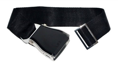 Skybelt Flugzeuggürtel Schwarz Airline Seatbelt Gürtel