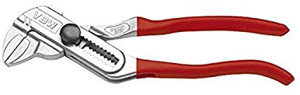 VBW 180305 ZangenschlüsselPowerGRIP, 180mm, 11 Loch (36mm), Rot / Silber