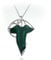 Spilla Elfica foglia verde di Lorien, Signore degli Anelli, spilla in lega con collana, Smalto