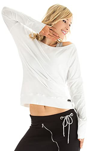 WINSHAPE Damen Freizeit Sport Dance Fitness Ws2 Longsleeve, Weiß, L EU