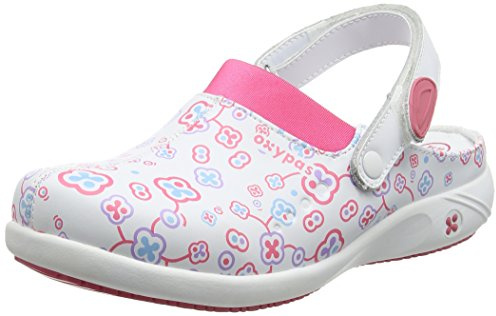 Oxypas Doria, Damen Sicherheitsschuhe, Weiß (Flower), 37 EU