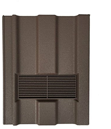 Beddoes Products Roof Tile Vent for Marley Ludlow Major with Flexi Pipe Adaptor (Antique Brown - Sanded)