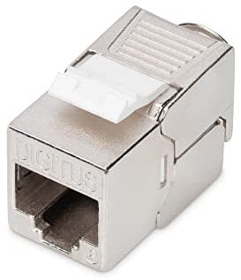 DIGITUS Module Keystone Cat-6 Blindé - Connecteur RJ45 - 250 MHz 1GBase-T - AWG 26-22 - Montage sans outils