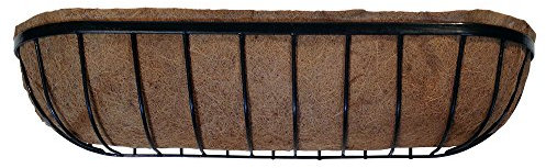 Garden Pride Trough Planter/Manger Planter - Made of plastic coated solid steel, pre-lined with coco liner. Wall mounted planter (36 inches long (91cm))