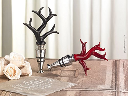 Vinciprova Le Gemme di Venezia Bouchon Acier Bouteilles rameau Corail Ivoire en Verre de Murano Made in Italy