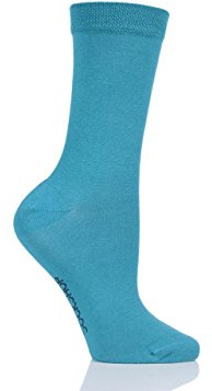 SockShop Ladies Colour Burst Vibrant Bamboo Socks with Smooth Toe Seams Pack of 1 Beneath The Waves 4-8