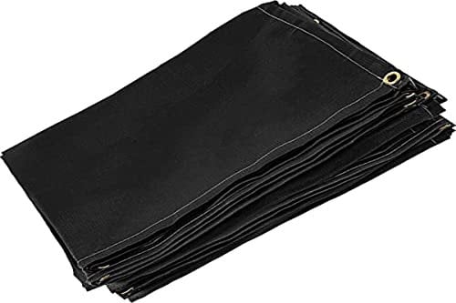 Mophorn Manta de Protección de Soldadura, 6 x 10 FT Manta de Fibra de Vidrio, 1.8m x 3.05m Manta Ignífuga Resistente Color Negro