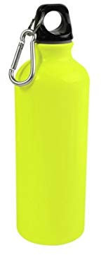 WALTER Life Model Aluminium Water Bottles (400 ml, Yellow)